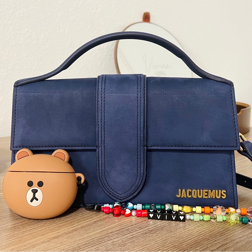 Jacquemus Navy Suede Bag